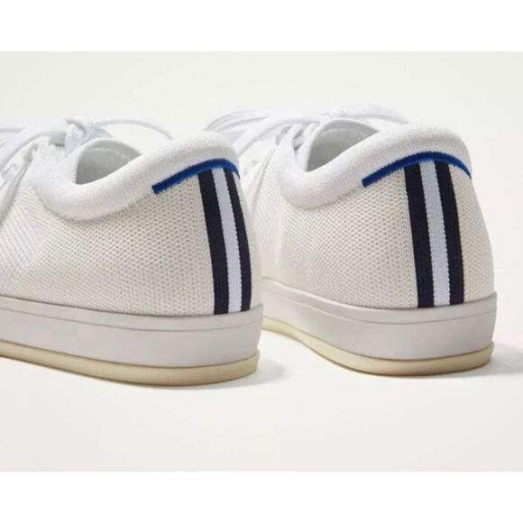 Rothy's The Lace Up Sneaker Soft Flexible Upper Bright White Size 8 - Picture 3 of 11